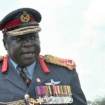 Idi Amín durante su dictadura en Uganda en los años setenta